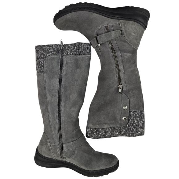 Womens Baretraps Adele Boots Size 7.5 Gray Suede Cold Weather Bare Traps - Picture 1 of 11